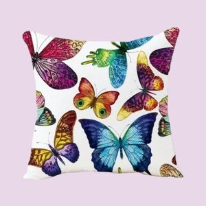NWT Home Decor Multicolor Butterfly Pillowcase